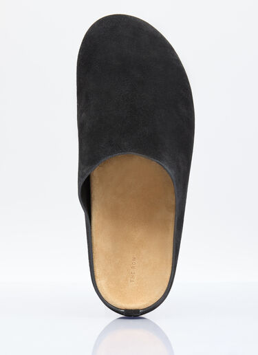 The Row Hugo Mules Black row0156016