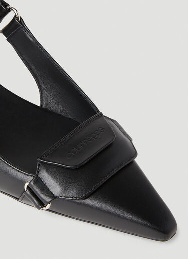 Racer Slingback Heels Courrèges Racer Slingback Heels Black cou0251042