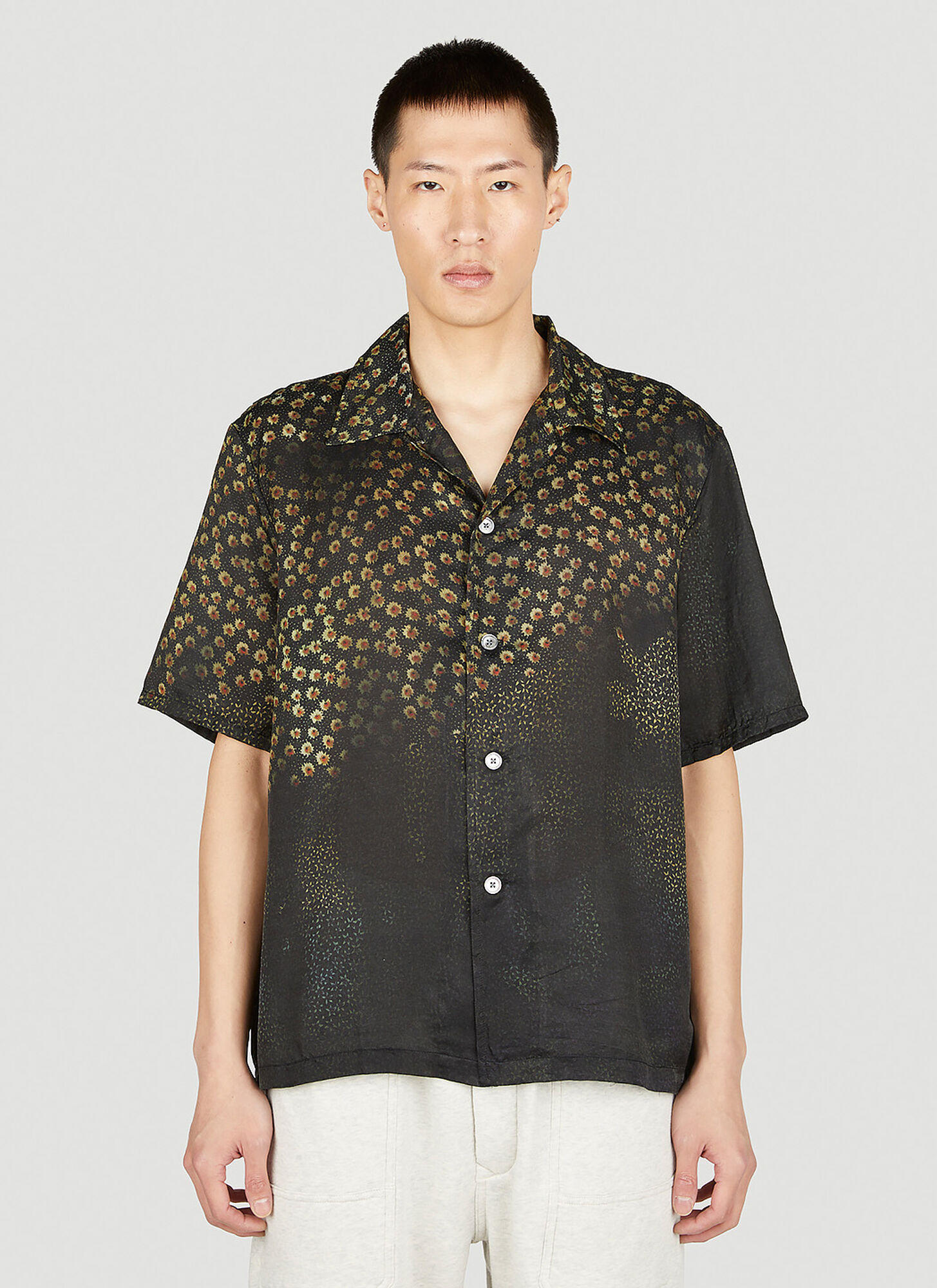 Shop Our Legacy Floral Print Shirt In Black