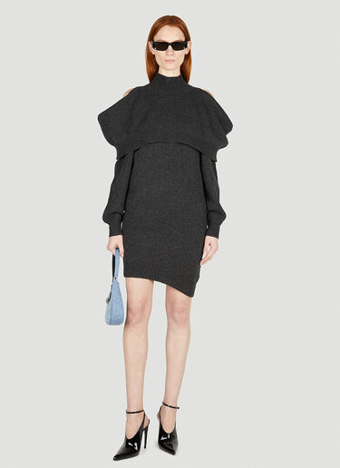 インバーテッド ハイネックミニドレス Alexander Wang インバーテッド ハイネックミニドレス ブラック awg0251009