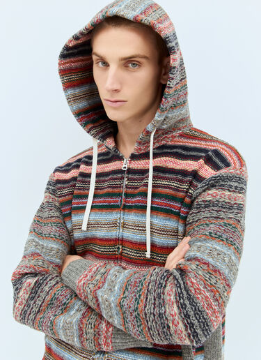 Junya Watanabe Striped Hooded Cardigan Multicolour jwn0158004
