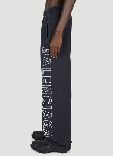 Balenciaga Logo Embroidery Track Pants Black bal0153017