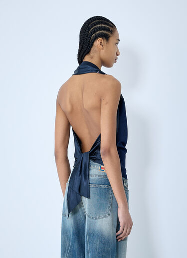 Jersey Halter Neck Top Alexander Wang Jersey Halter Neck Top Navy awg0260002