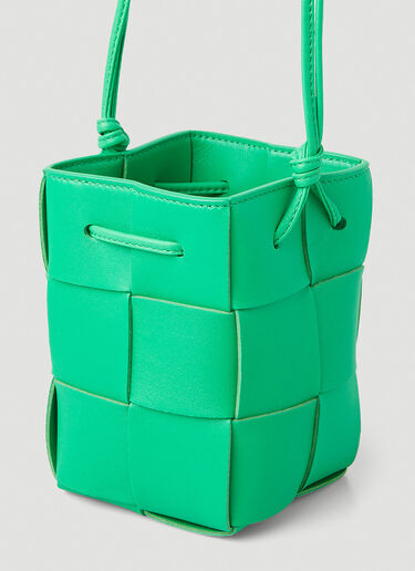 Bottega Veneta Intreccio Bucket Mini Shoulder Bag  Green bov0248088
