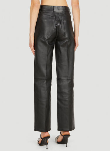 Alexander Wang Panelled Leather Pants Black awg0250009