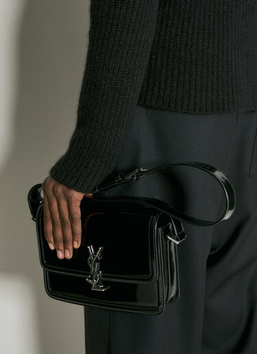 Saint Laurent Solferino Medium Crossbody Bag Black sla0154045