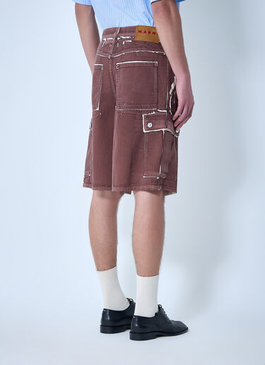Marni Utility Cargo Shorts Brown mni0163008