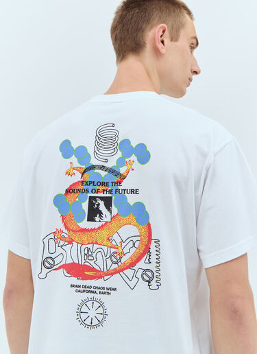 Brain Dead Future Sounds T 恤 白色 bra0156026