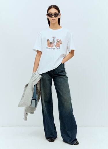 Carne Bollente Sounds Gay, I'm In T-Shirt White cbn0356002