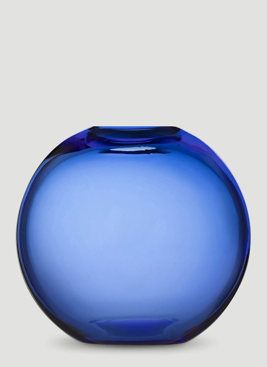 Dolce & Gabbana Casa Small Vase in Transparent Murano Glass Blue wps0691218