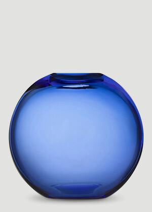 Dolce & Gabbana Casa Small Vase in Transparent Murano Glass Black wps0691219