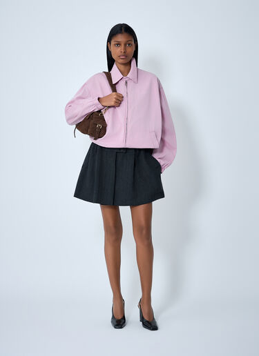 Gabardine Blouson Jacket Prada Gabardine Blouson Jacket White pra0262125