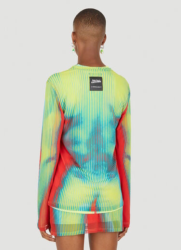 Y/Project x Jean Paul Gaultier Body Morph Mesh Cover Top Yellow ypg0350005