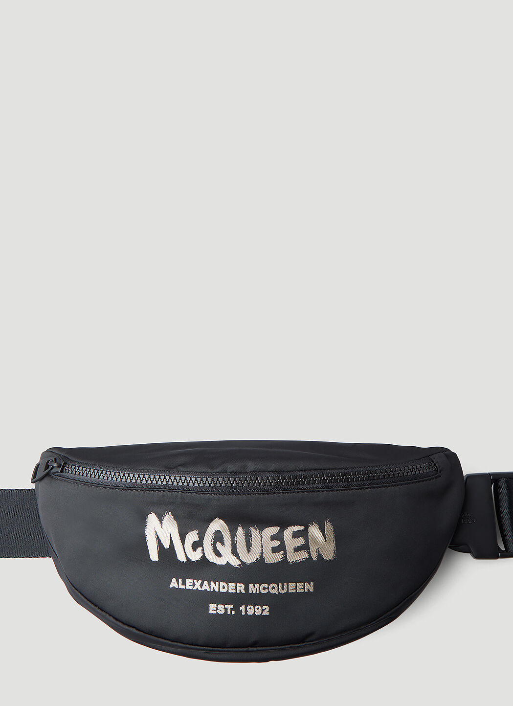 Alexander McQueen Graffiti Logo Belt Bag in Black LN CC
