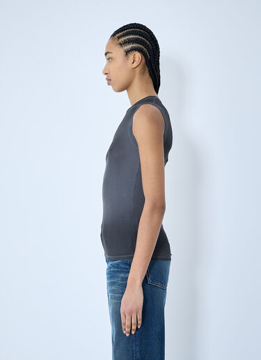 Acne Studios 徽标贴饰背心上衣 黑色 acn0259028