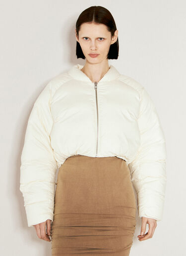 Entire Studios Pillow Bomber Jacket Cream ent0254001