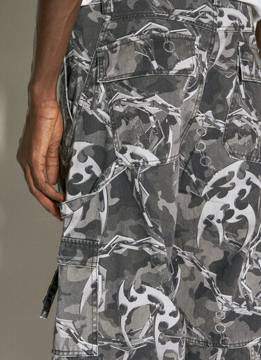 Han Kjøbenhavn Camo Printed Cargo Pants Grey han0154001