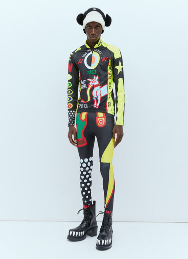 Walter Van Beirendonck 57 Bike Long Sleeve Top Black wlt0154008