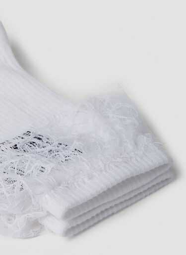 VTMNTS Lace Barcode Socks White vtm0351014