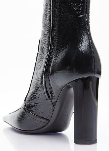 Saint Laurent Vendome Leather Boots Black sla0254053