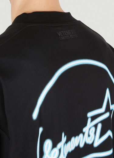 VETEMENTS Logo Print T-Shirt Black vet0150011