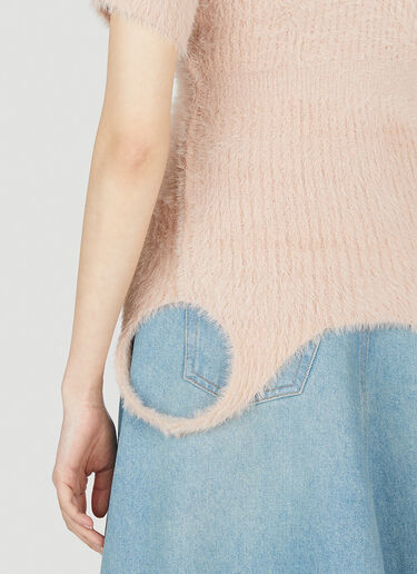 リバーシブルフラッフィートップ MM6 Maison Margiela リバーシブルフラッフィートップ ベージュ mmm0252011