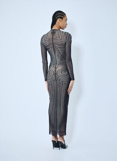 Jean Paul Gaultier Mesh Maxi Dress Grey jpg0260001