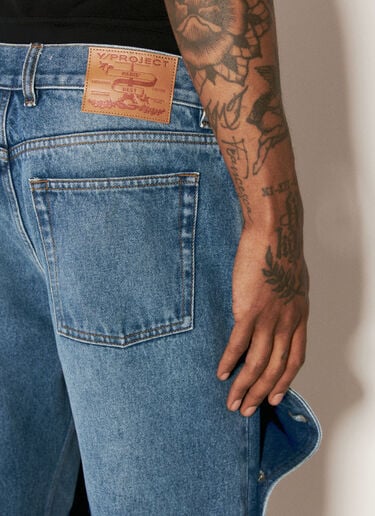 Y/Project Evergreen Snap Off Jeans Blue ypr0156006