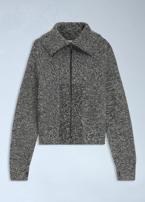HUGO x entire studios Zip-Up Knit Jacket Dark Grey hgb0166055