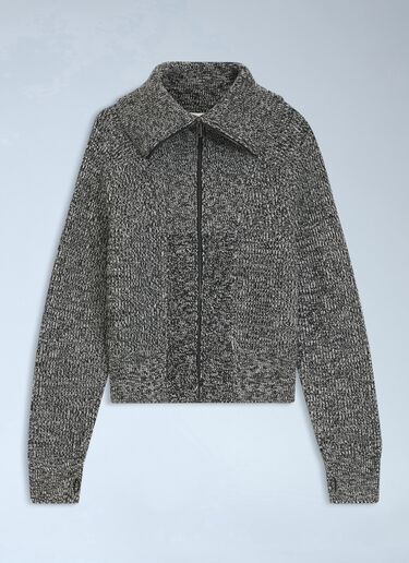 LN-CC® - HUGO x entire studios: Zip-Up Knit Jacket - Dark Grey HUGO x entire studios Zip-Up Knit Jacket Dark Grey hgb0166055