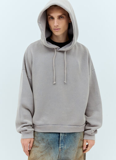 Acne Studios 徽标贴饰连帽运动衫  灰色 acn0357001
