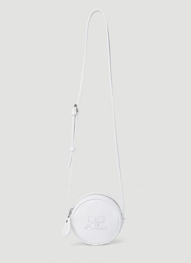 Courrèges Circle Shoulder Bag White cou0151008