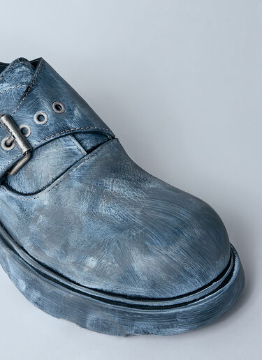Acne Studios Buckle Leather Shoes Black acn0160013