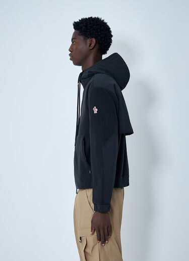 Moncler Grenoble Hooded Jacket With Logo Patch Black mog0162004
