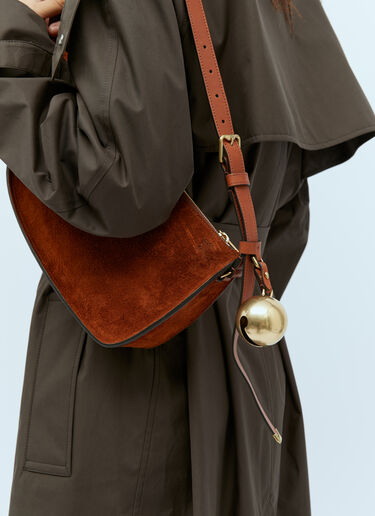 Suede Sling Shoulder Bag Burberry Suede Sling Shoulder Bag Brown bur0254033