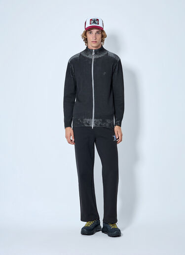 LN-CC® - Bott: Zip-Up Drivers Knit Cardigan - Grey Bott Zip-Up Drivers Knit Cardigan Grey bot0165004