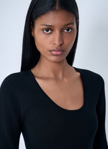 TOTEME Merino Knit Sweater Black tot0263012