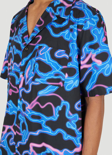 Valentino Neon Universe Camo Shirt Black val0147002