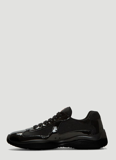 Prada America's Cup Lace-Up Sneakers Black pra0137059