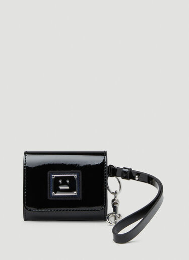 Acne Studios Face Plaque Wallet Black acn0151050