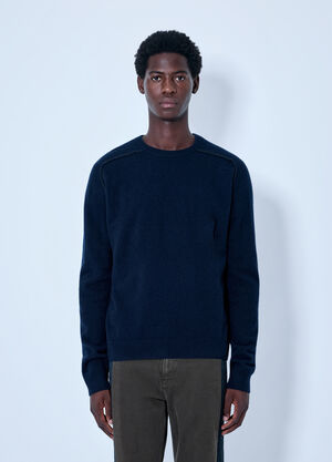 Maison Margiela Wool Crewneck Sweater Navy mla0166007