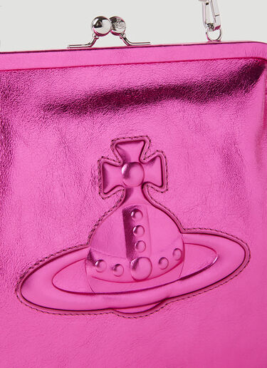 Vivienne Westwood Injected Orb Clutch Bag Pink vvw0251064