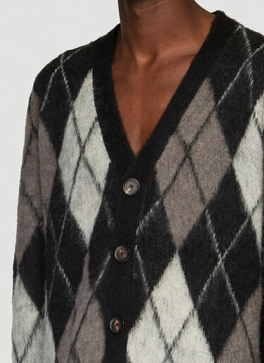 Pringle of Scotland Argyle Monochrome Cardigan Black pos0340008