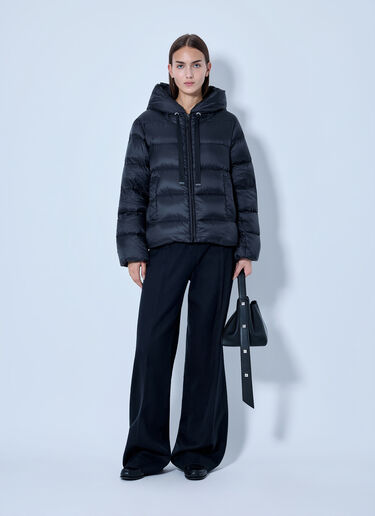 LN-CC® - Max Mara: Padded Hooded Jacket - Black Max Mara Padded Hooded Jacket Black max0266153