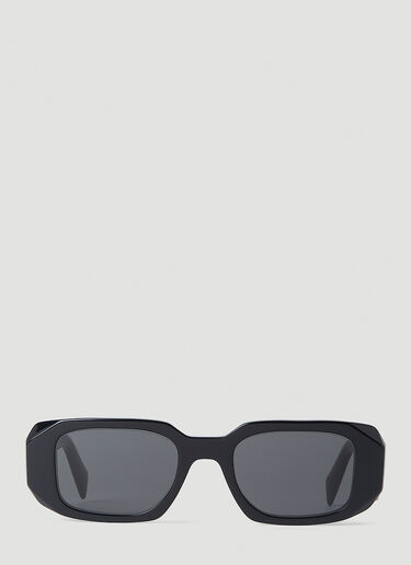 Prada Geometric Frame Sunglasses Black lpr0352001