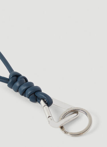 Bottega Veneta Knotted Key Ring Dark Blue bov0149062