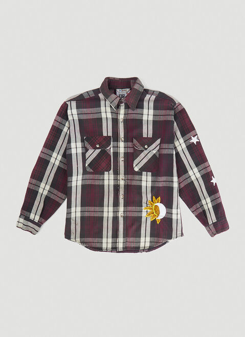 DRx FARMAxY FOR LN-CC x LEVI'S 스캘럽 플란넬 셔츠 블루 dfl0347004