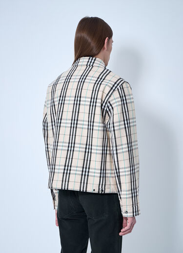 Burberry Check Cotton Harrington Jacket Brown bur0159012