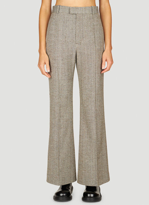 Bottega Veneta Knotted Melange Pants Brown bov0254010