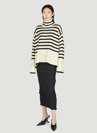 TOTEME Striped Sweater Cream tot0253002